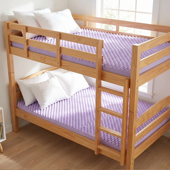 Beddle 3 Inch Egg Crate Memory Foam Mattress Topper King Size, Cooling Gel Infused, Pressure Relief & Support