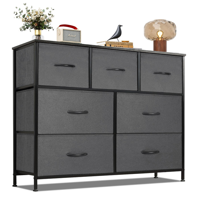 Beddle Modern Drawer Fabric Dresser, Chest of Drawer Organizer Storage Cabinet for Bedroom Clothes Closet, Entryway