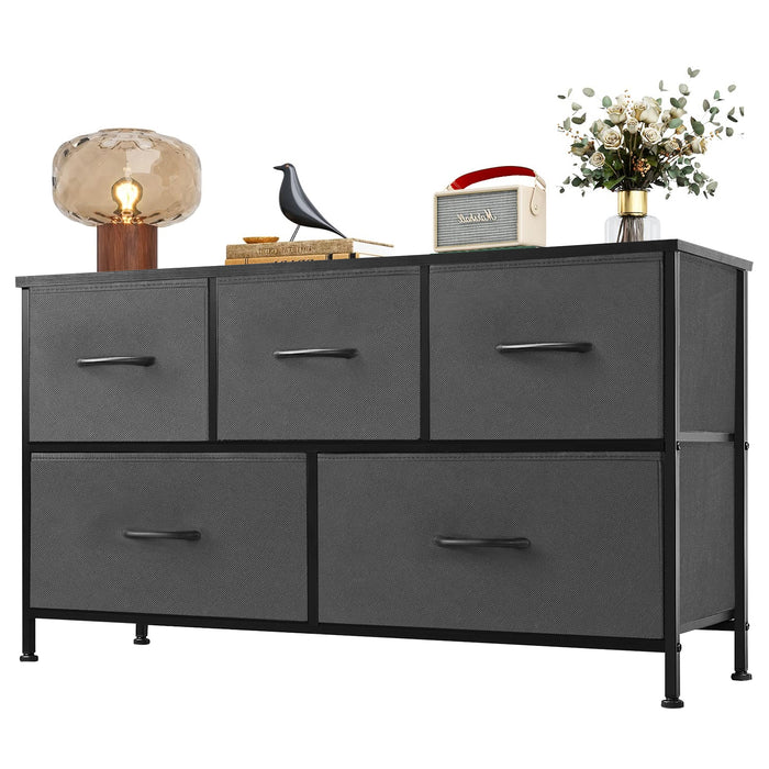 Beddle Modern Drawer Fabric Dresser, Chest of Drawer Organizer Storage Cabinet for Bedroom Clothes Closet, Entryway