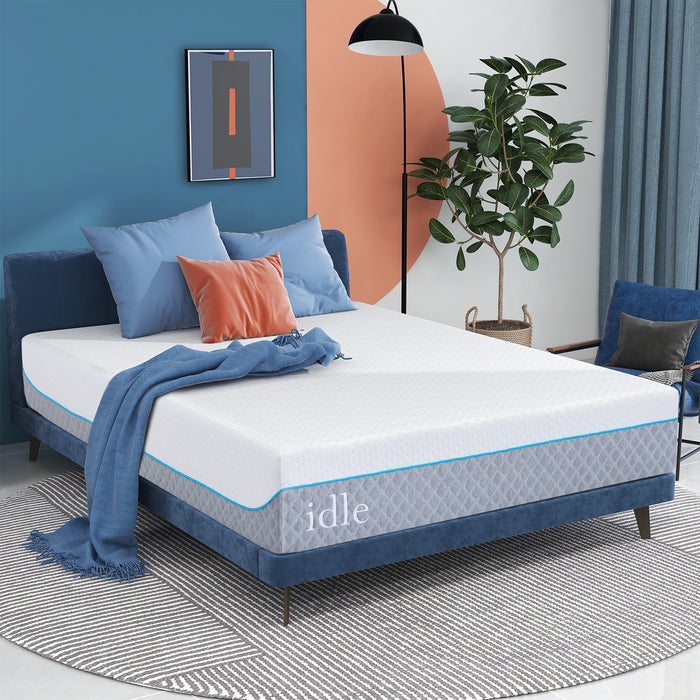 Queen Mattress Bed in a Box, Smiaoer 12" Gel Memory Foam Mattress, Medium Firm,Made in USA
