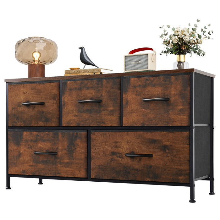 Beddle Modern Drawer Fabric Dresser, Chest of Drawer Organizer Storage Cabinet for Bedroom Clothes Closet, Entryway
