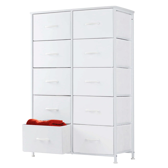 Beddle Modern Drawer Fabric Dresser, Chest of Drawer Organizer Storage Cabinet for Bedroom Clothes Closet, Entryway