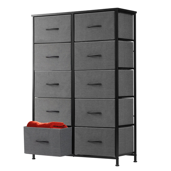Beddle Modern Drawer Fabric Dresser, Chest of Drawer Organizer Storage Cabinet for Bedroom Clothes Closet, Entryway