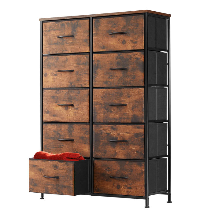 Beddle Modern Drawer Fabric Dresser, Chest of Drawer Organizer Storage Cabinet for Bedroom Clothes Closet, Entryway