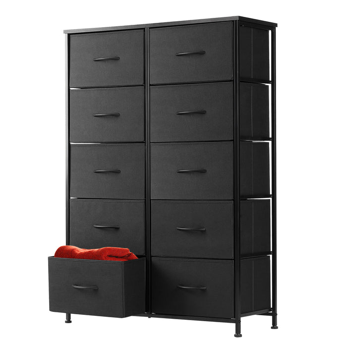 Beddle Modern Drawer Fabric Dresser, Chest of Drawer Organizer Storage Cabinet for Bedroom Clothes Closet, Entryway