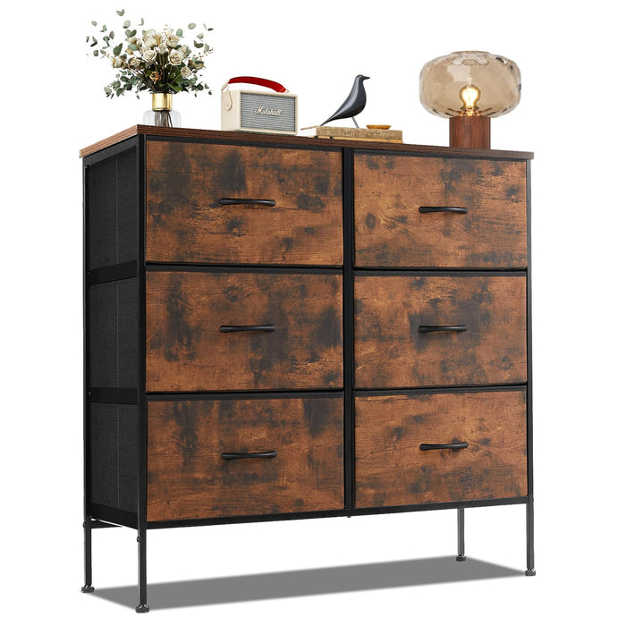 Beddle Modern Drawer Fabric Dresser, Chest of Drawer Organizer Storage Cabinet for Bedroom Clothes Closet, Entryway