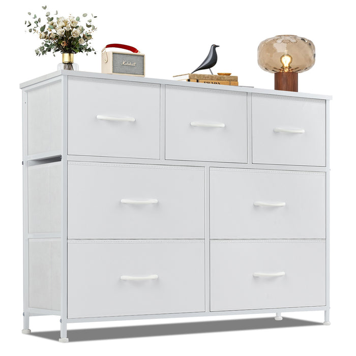 Beddle Modern Drawer Fabric Dresser, Chest of Drawer Organizer Storage Cabinet for Bedroom Clothes Closet, Entryway