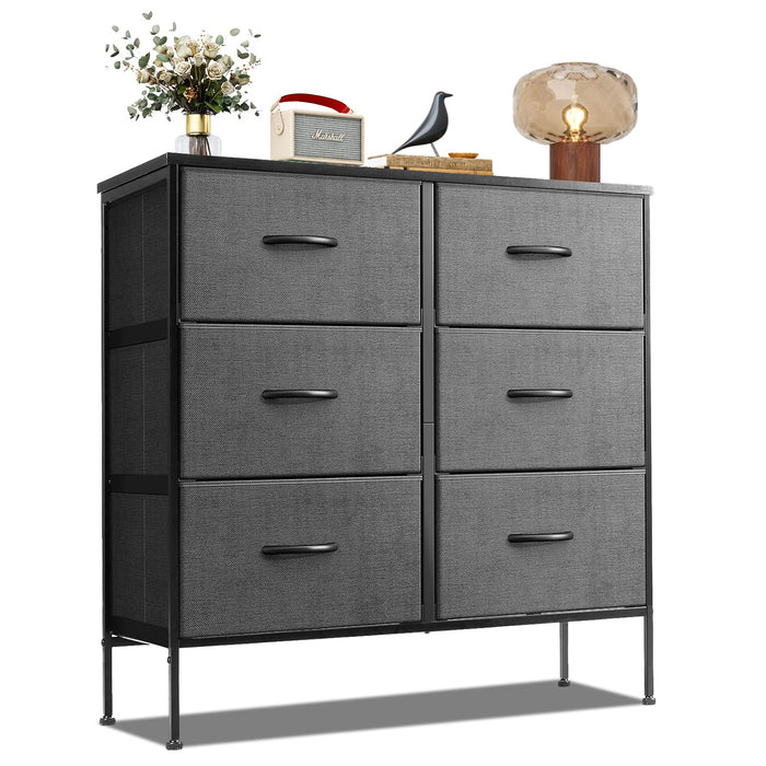 Beddle Modern Drawer Fabric Dresser, Chest of Drawer Organizer Storage Cabinet for Bedroom Clothes Closet, Entryway