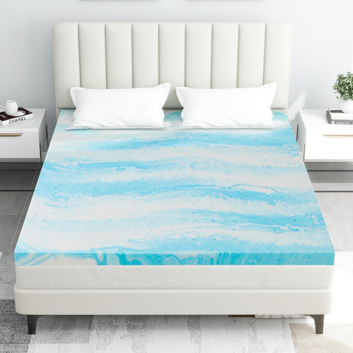 Simenmax 3''TWINXL Memory Foam Mattress Topper, Mattress Topper CertiPUR-US Certified