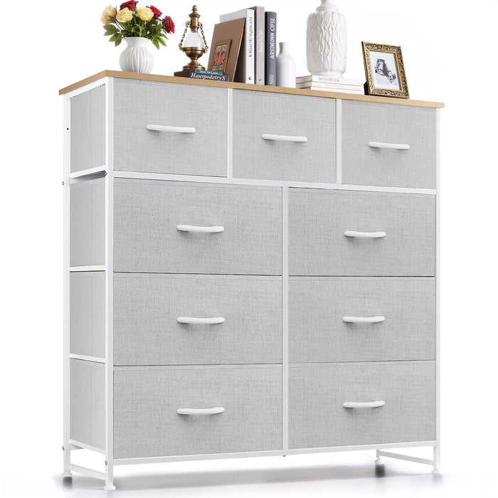 Betcozy 9-Drawer Dresser, Ideal Master Bedroom Storage & All-Purpose Wardrobe Organizer, Gray