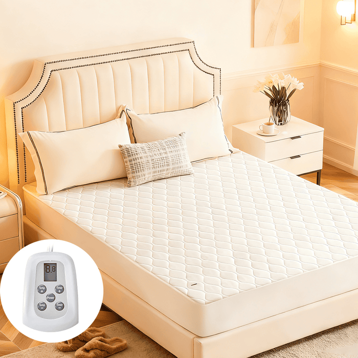Taoset Electric Heated Mattress Pad Full Size (75脳54鈥? with 12 Heat Settings - Auto Shut-Off & Machine Washable