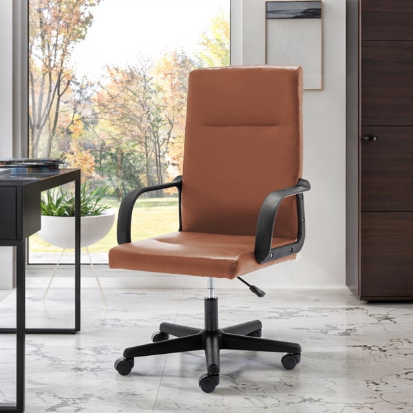 Blorly Office Chair, Ergonomic Modern Executive Rolling Swivel Chair, Brown