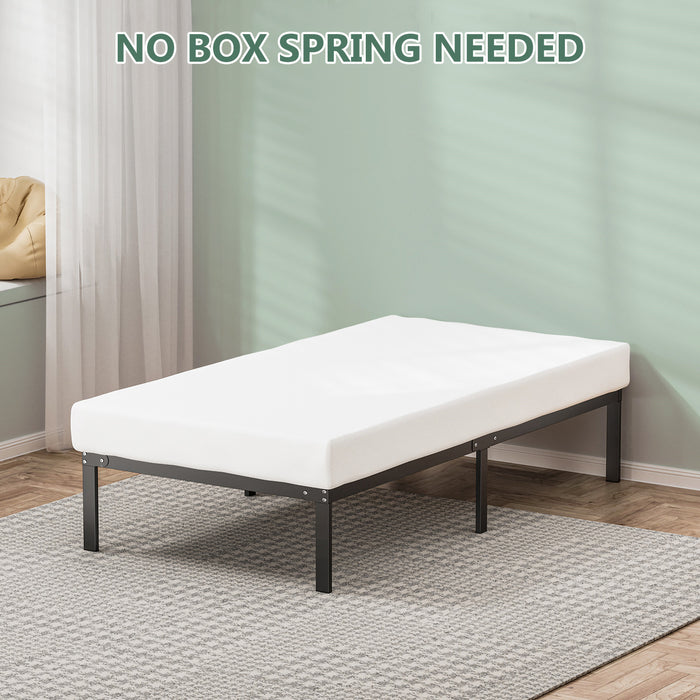 Smiaoer Bed Frame,Metal Platform Bed Frame,No Box Spring Needed