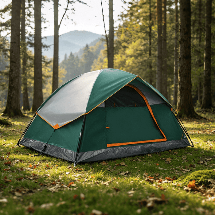 Betcozy 4-Person Camping Tent, Waterproof Dome Tent with Rainfly, Portable Easy Setup Backpacking Tent for Outdoor, Hiking, Traveling, Heavy Duty Windproof Family Camp Tent with Carry Bag, Green