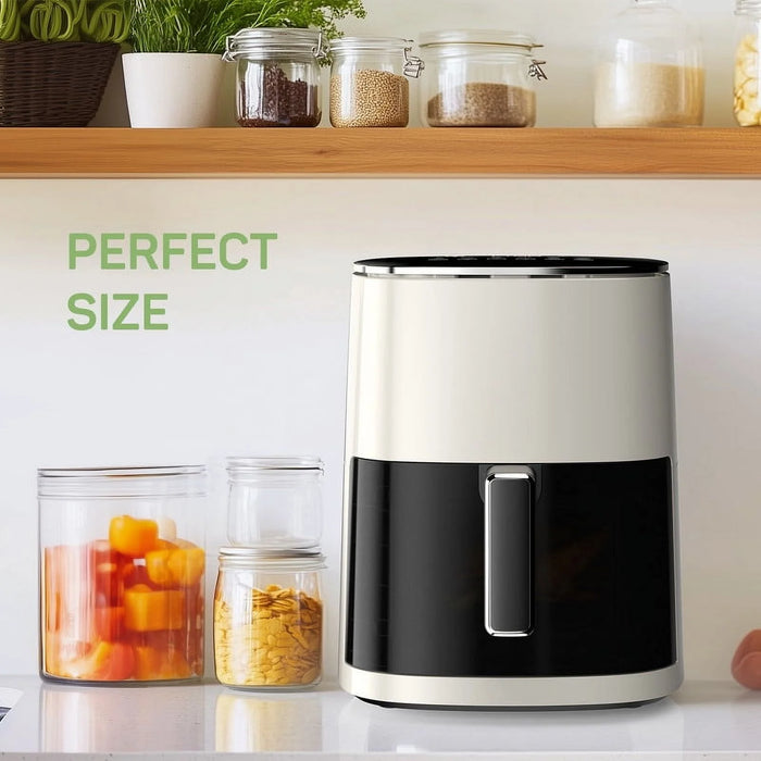 Sybels Air Fryer with Viewing Window, 6-Quart 12-in-1 Multi-Function Appliance for Air Frying, Roasting, Baking & Dehydrating