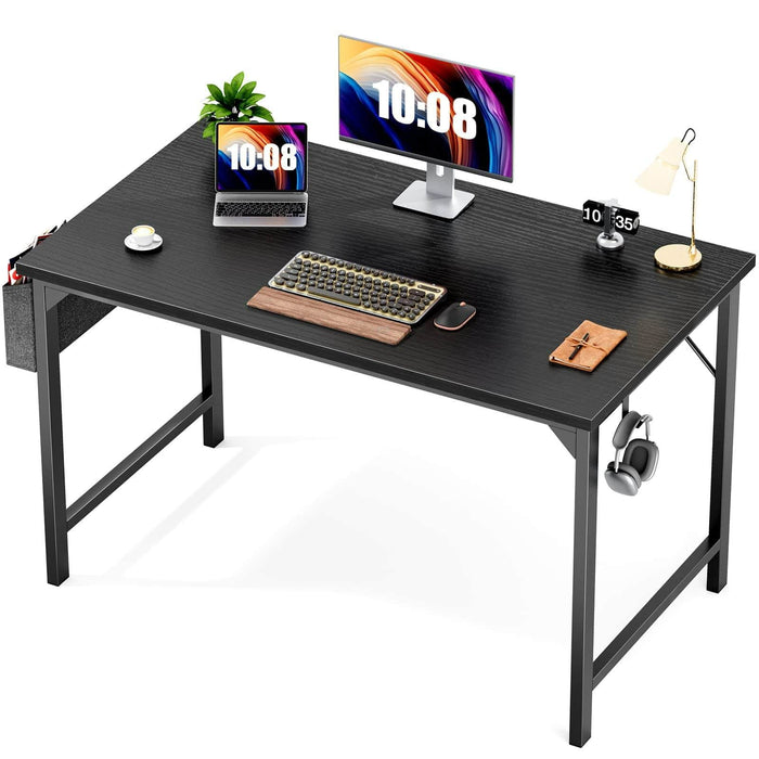 TINKLE WELL TINKLE WELL Computer Desk Small Office Desk Writing Desks Study Table Modern Simple Style Work Table with Storage Bag for Bedroom-40IN