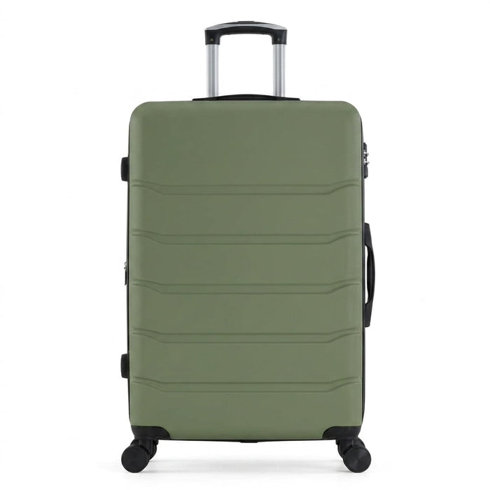 Nextay 20 Inch Hard Shell ABS Carry On Luggage, Expandable Rolling Suitcase with Double Spinner Wheels & TSA Lock, Green