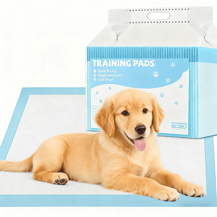 Taoset Puppy Pad Training Supply - 100 Count of 22"x22" Size Dog Pads, 6-Layer Ultra Absorbent with Leak-Proof Protection