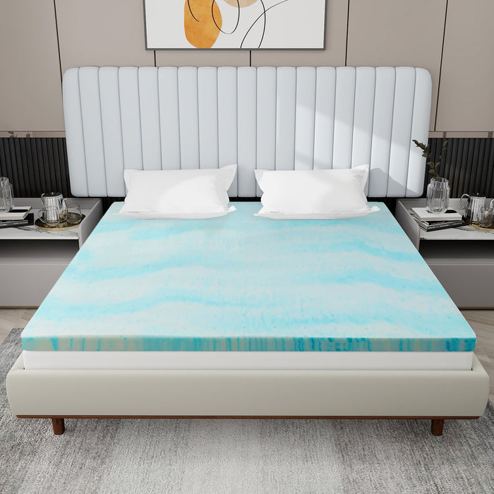 2 inch Mattress Topper, Twin Gel Memory Foam Mattress Topper