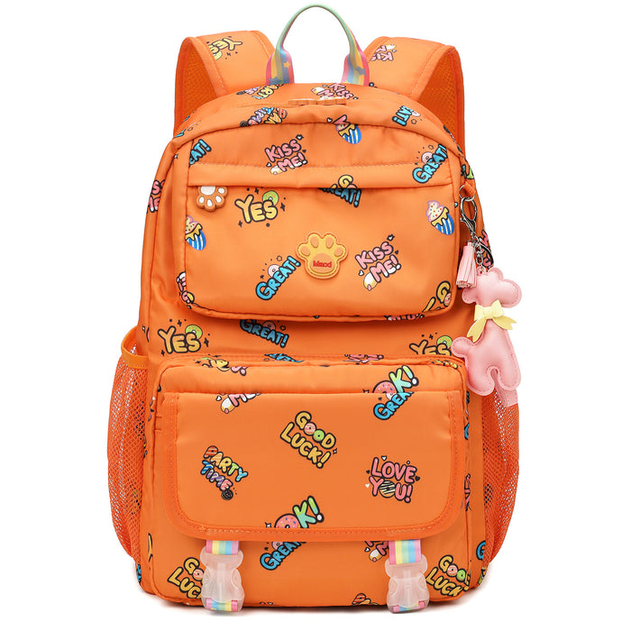 Laptop Backpacks, 17 Inch School Bag College Backpack Large Travel Daypack Bookbags for Teens Girls Women Students, Orange