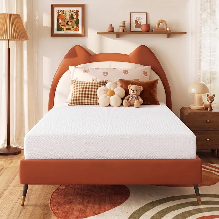 5 inch Mattress Full Size, Green Tea Gel Infused Memory Foam Mattress with Bamboo Knit Cover