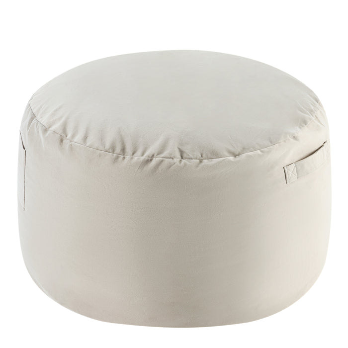Simenmax 4FT Bean Bag Chair Beanbag, Oversized Lazy Sofa Living Room Furniture with Removable Washable Cover, Light Gray