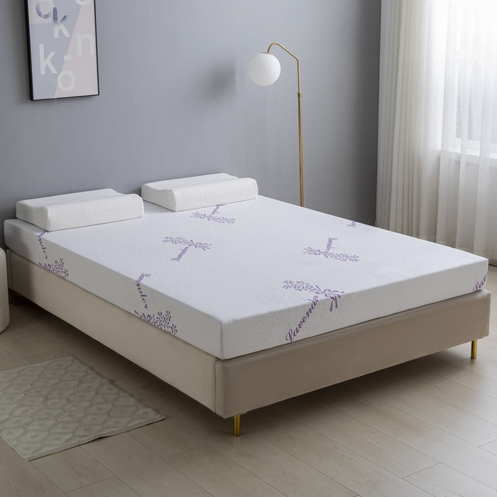Taoset 6 inch Gel-Infused Memory Foam Mattress - Twin Size, Layered Support Design, Removable Cover