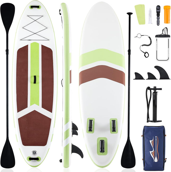 Sybels Complete Inflatable Stand Up Paddle Board Kit, Wide & Stable Design, Anti-Slip Deck, Adjustable Paddle, Ideal for Beginners to Advanced