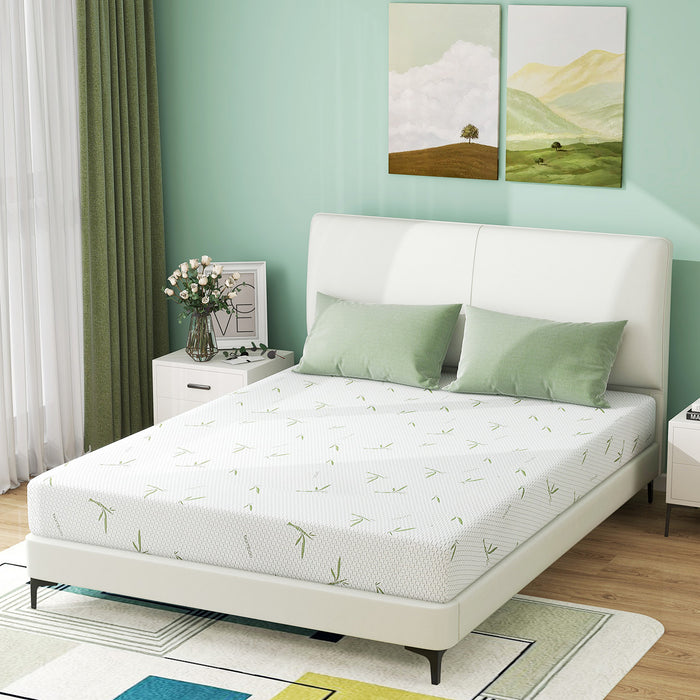 10'' Queen Size Memory Foam Mattress with Cover Breathable Bed Mattress in a Box, CertiPUR-US, Made in USA