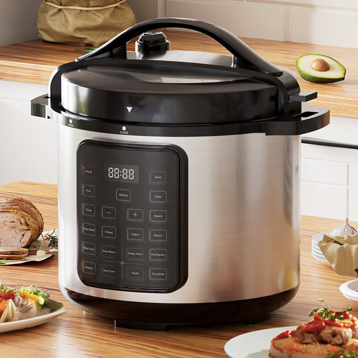 Simenmax 8-Quart Electric Pressure Cooker, 16-in-1 Multi-Cooker, Stainless Steel