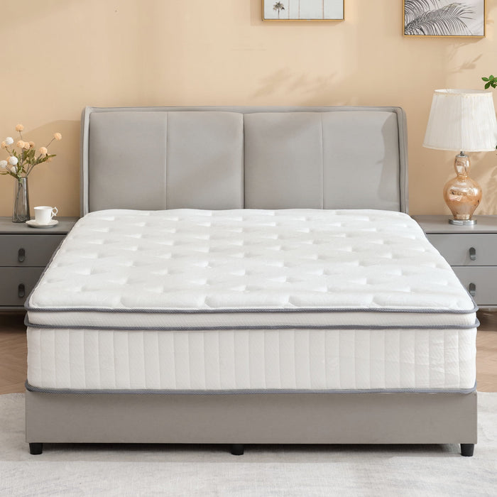 12INCHES Hybrid Memory Foam Mattress, Bed in a Box Medium Firm