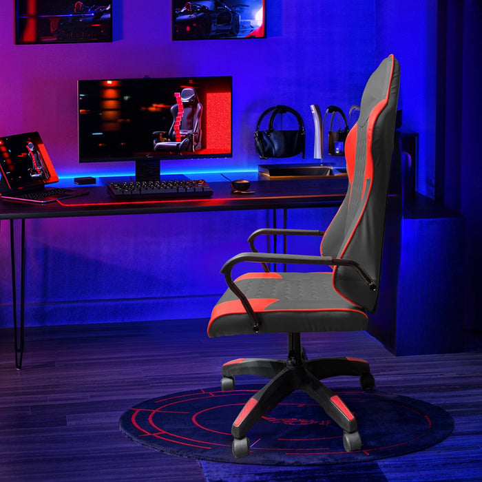 Gaming Chair, Office Chair, Ergonomic Game Chair with Headrest & Lumbar, Black