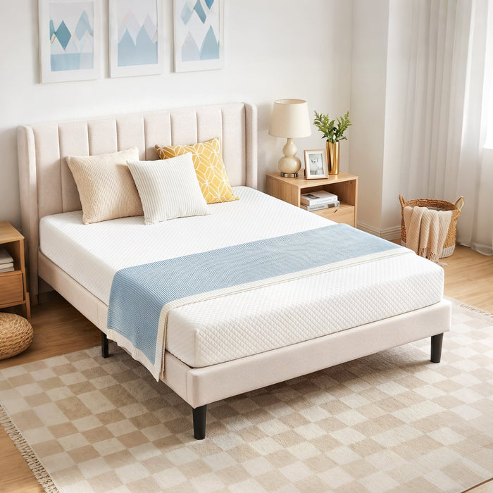 Queen Mattress, 6 inch Memory Foam Mattress Bed in a box, with Green Tea Cooling Gel, Medium