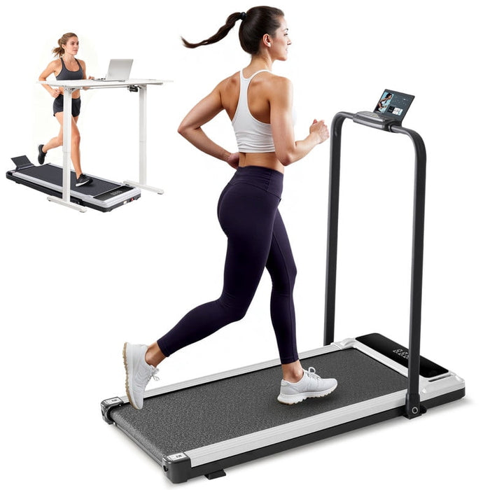 Betcozy Walking Pad Treadmill With Handle鈥?Compact & Portable Walking Pad, Quiet Operation, Adjustable Speed Settings, Silver