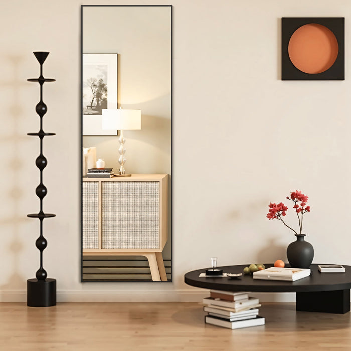 SIMENMAX 59"x16" Full Length Mirror, Standing Floor Mirrors Body Dressing Wall-Mounted Mirror for Living Room Bedroom