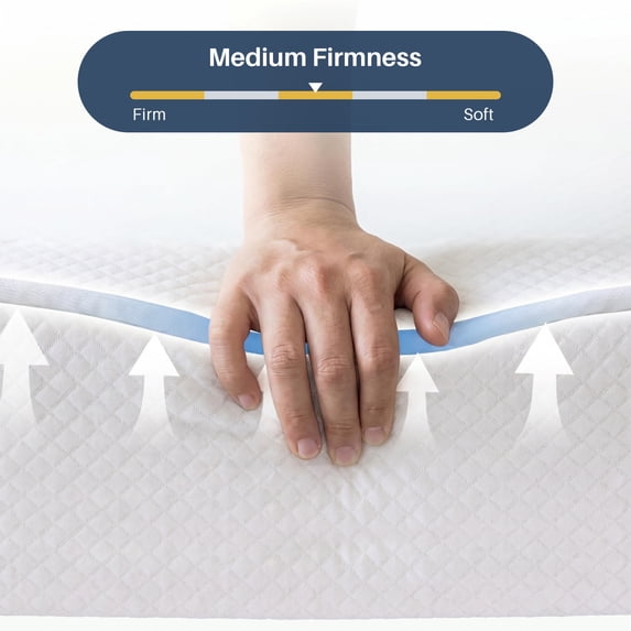 Queen Mattress, 6 inch Memory Foam Mattress Bed in a box, with Green Tea Cooling Gel, Medium