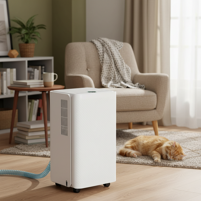Beddle Dehumidifier for 2000 Sq Ft, with Drain and Auto Shut Off for Basement, Home, Bathroom, Bedroom