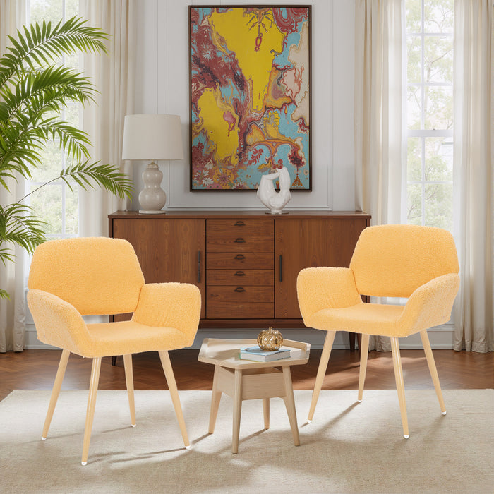 Velvet Dining Chairs, Modern Vanity Chairs with Wooden Frame Upholstered Cushion for Living Room, Bedroom, Dining Room, Kitchen
