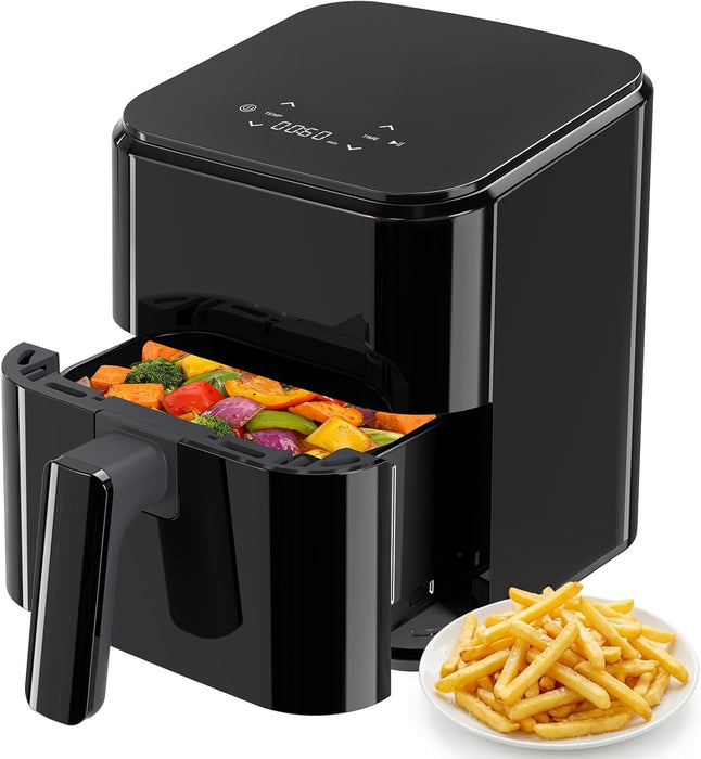 Simenmax 3QT Air Fryer – Compact Digital Personal Air Fryer with 400°F Max Temp, Overheat Protection & Auto Shut-Off, Black