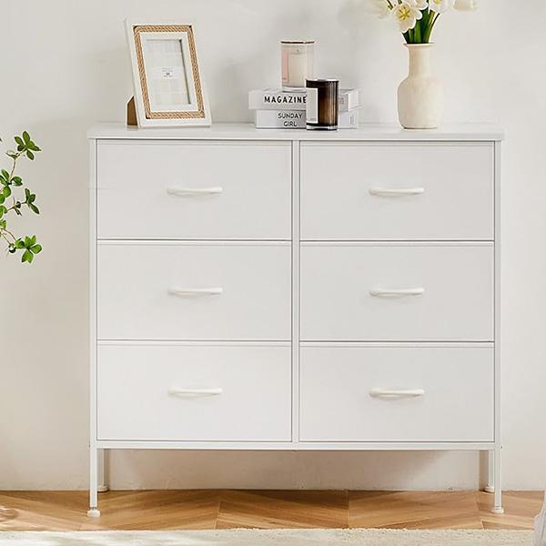 Sybels Storage Dresser with Drawers, Anti-Tip Fabric Chests Organizer Tower Furniture for Bedroom, Closet, Hallway, Entryway