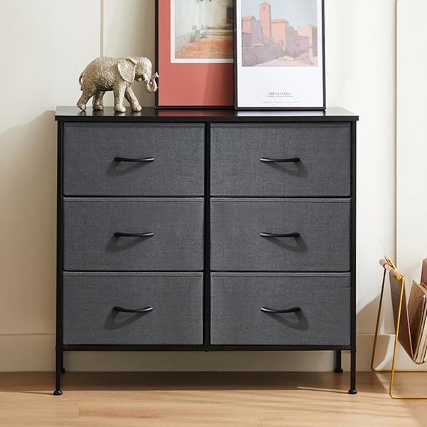 Sybels Storage Dresser with Drawers, Anti-Tip Fabric Chests Organizer Tower Furniture for Bedroom, Closet, Hallway, Entryway