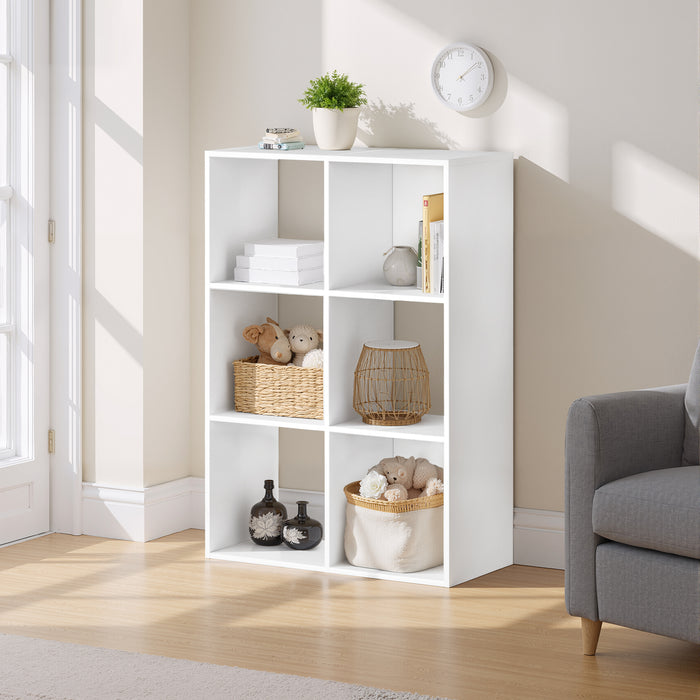 Bigleap 6/8/9 Cube Storage Organizer - Modern Open Cube Bookshelf with Removable Back Panels, Display Storage Bookcase for Living Room, Bedroom, Home Office, Entryway,White