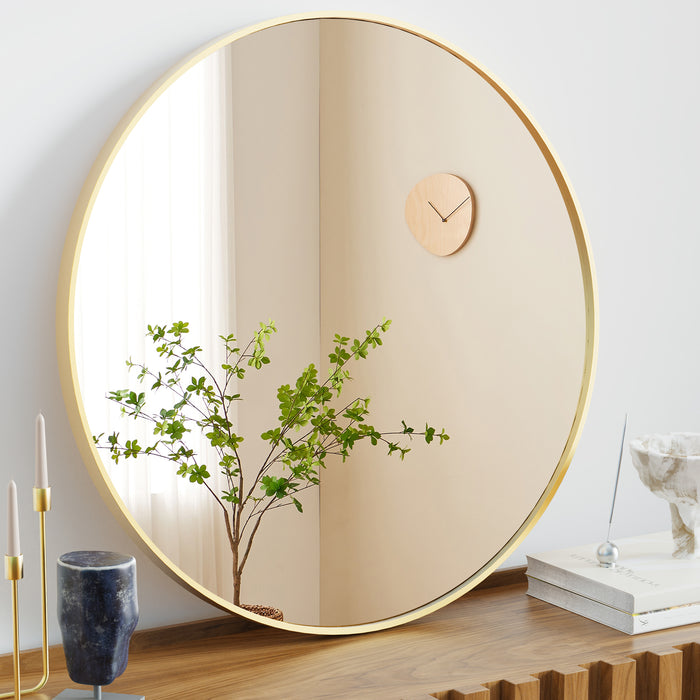 Round Mirrors Wall Mirror 30 inch Circle Mirror for Bathroom,Gold