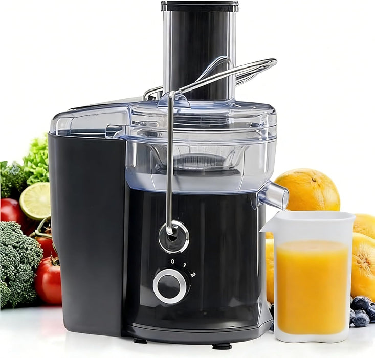 Simenmax 480W Centrifugal Juicer Machine, Vegetable Juicer, Dual-Speed Extractor with 15000RPM for Quick Juicing, Black