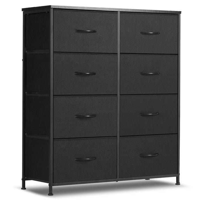 Simenmax 8 Dresser for Bedroom Fabric Dresser Chest of Closets Storage Units Organizer Tower Wooden Top Shelf for Bedroom, Hallway, Entryway, Closet