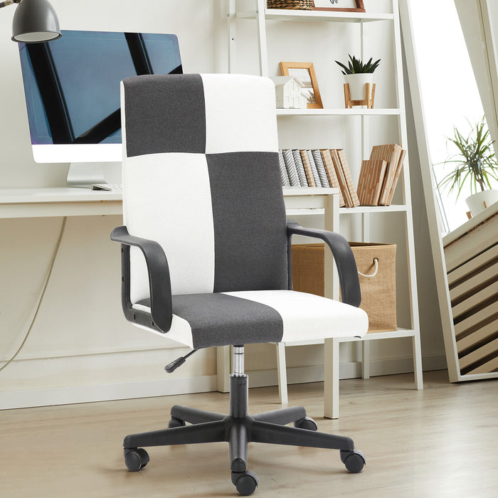 Office Chair, High Back Ergonomic Computer Chair for Big and Tall People, Adjustable Home Office Study Chair with Armrests and Rolling Wheels