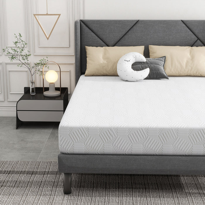 Twin Size Mattress, 12 Inch Green Tea Memory Foam Mattress in a Box, Medium Firmness, Made in USA