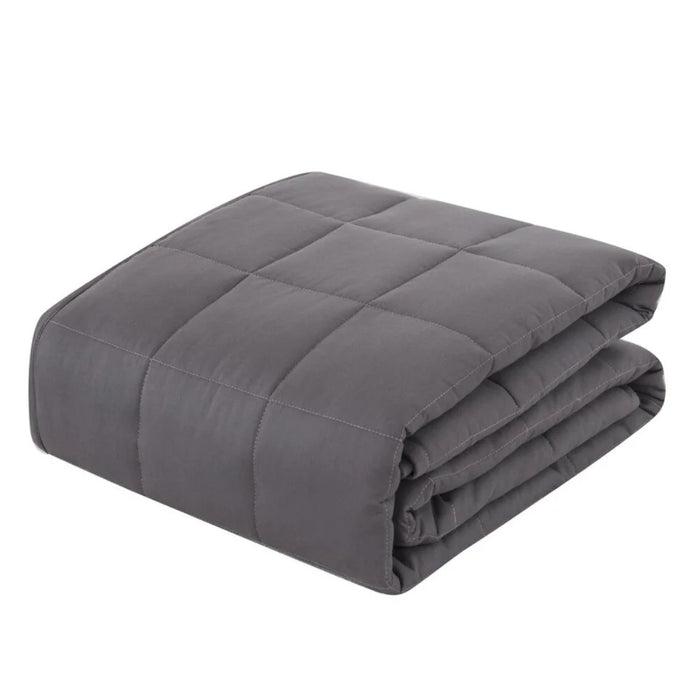Weighted Blanket for Adults (15lbs,48"X72") Heavy Blanket for Sleeping , Twin Size Breathable Blanket with Premium Glass Bead, Machine Washable