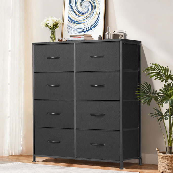Sybels Storage Dresser with Drawers, Anti-Tip Fabric Chests Organizer Tower Furniture for Bedroom, Closet, Hallway, Entryway