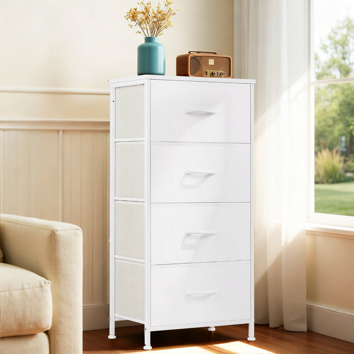 Sybels Storage Dresser with Drawers, Anti-Tip Fabric Chests Organizer Tower Furniture for Bedroom, Closet, Hallway, Entryway
